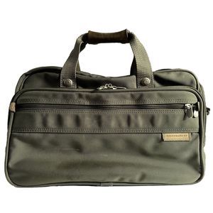 Briggs And Riley Expandable Travel Laptop Weekend Duffel Bag Olive Green
